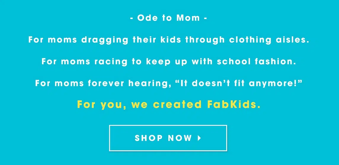 fabkids ode to mom