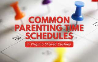 Common Parenting Time Schedules in Virginia Shared Custody