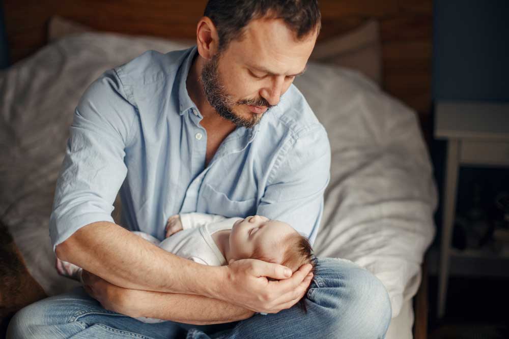 father's parenting time with a newborn
