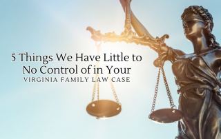 Things We Have Little to No Control of in Your Virginia Family Law Case