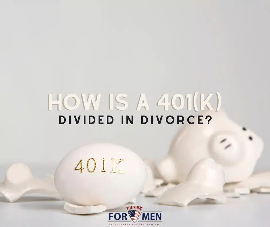 how is a 401k divided in divorce?
