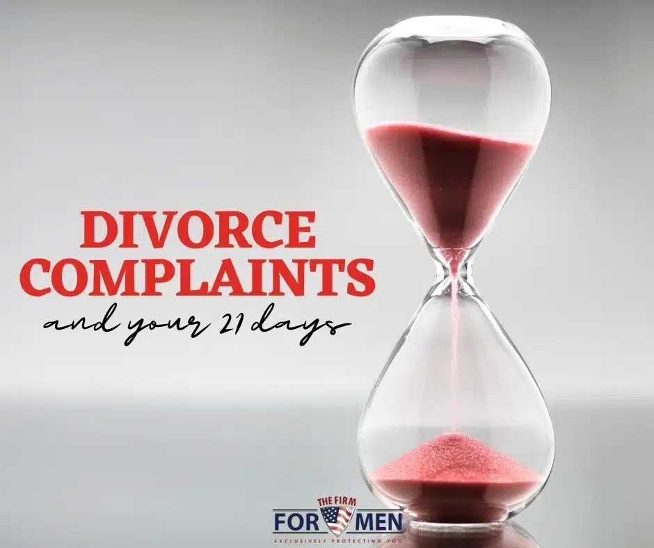 Divorce Complaints and Your 21 Days