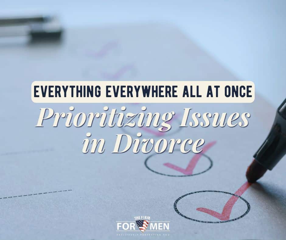Prioritizing Issues in Divorce